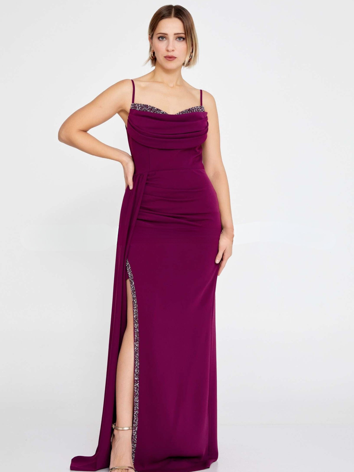 Vestido Largo Erse Breeze Fucsia