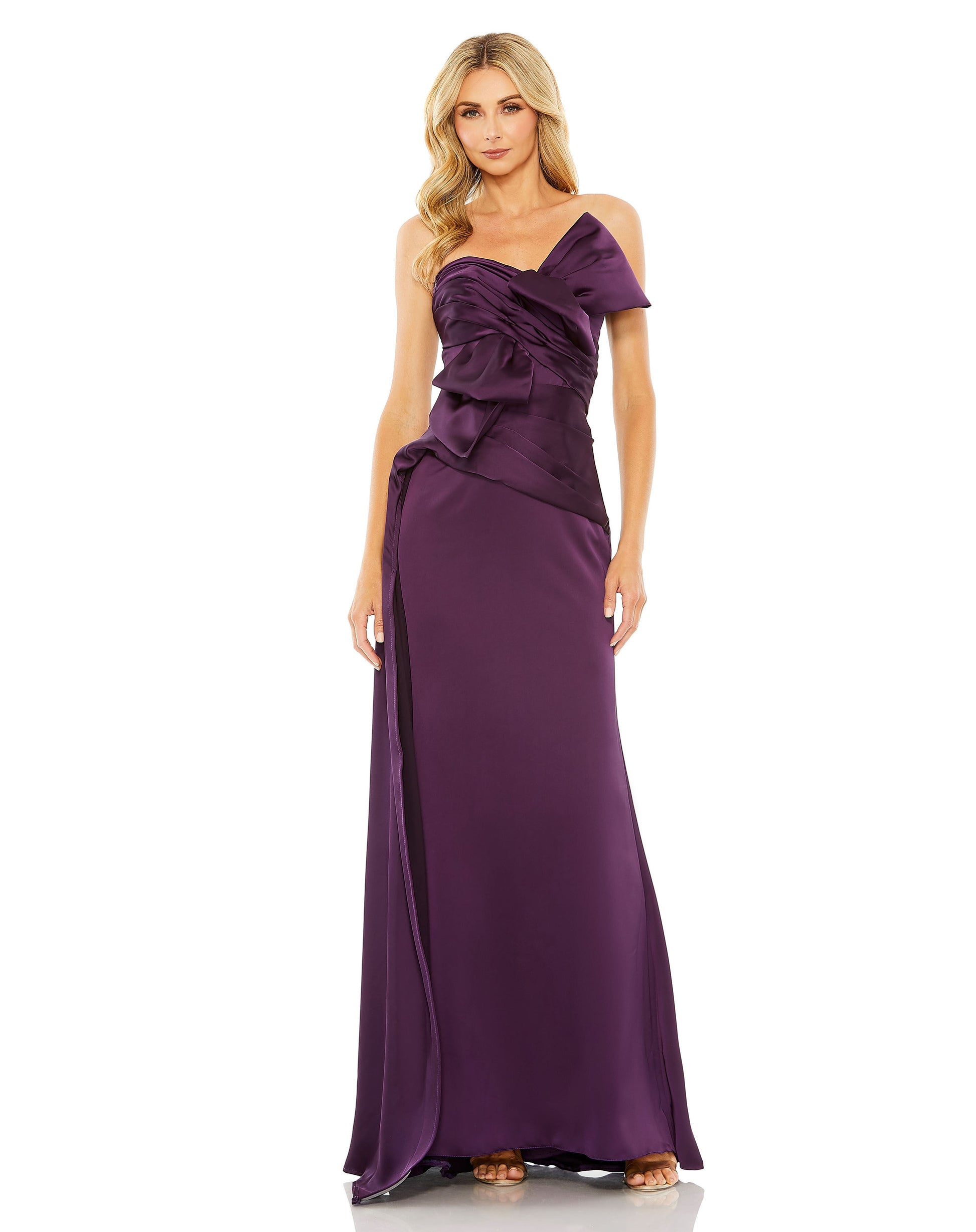 Vestido Berenjena Modelo 20585