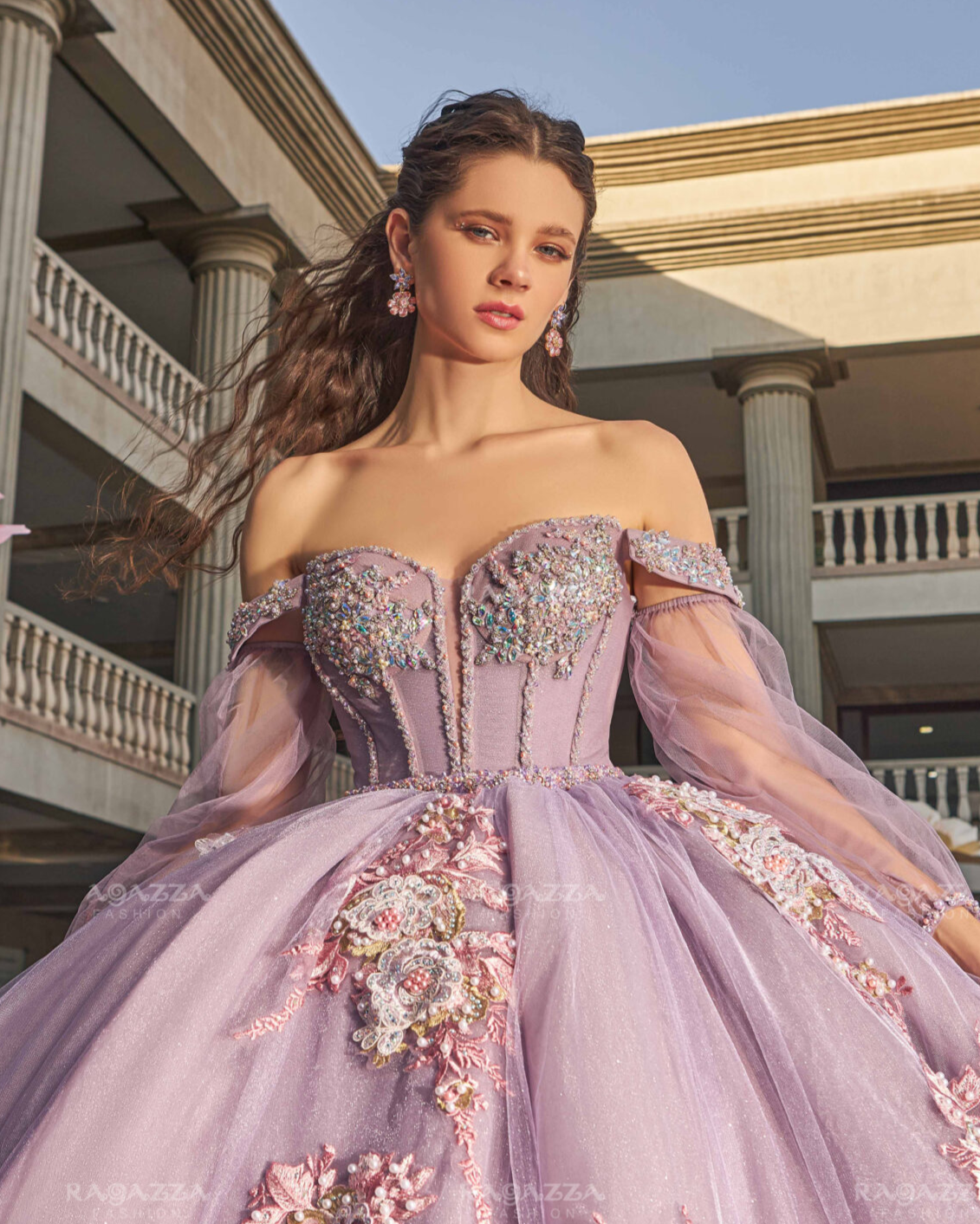 Vestido De XV Años Lila Modelo EV36-636
