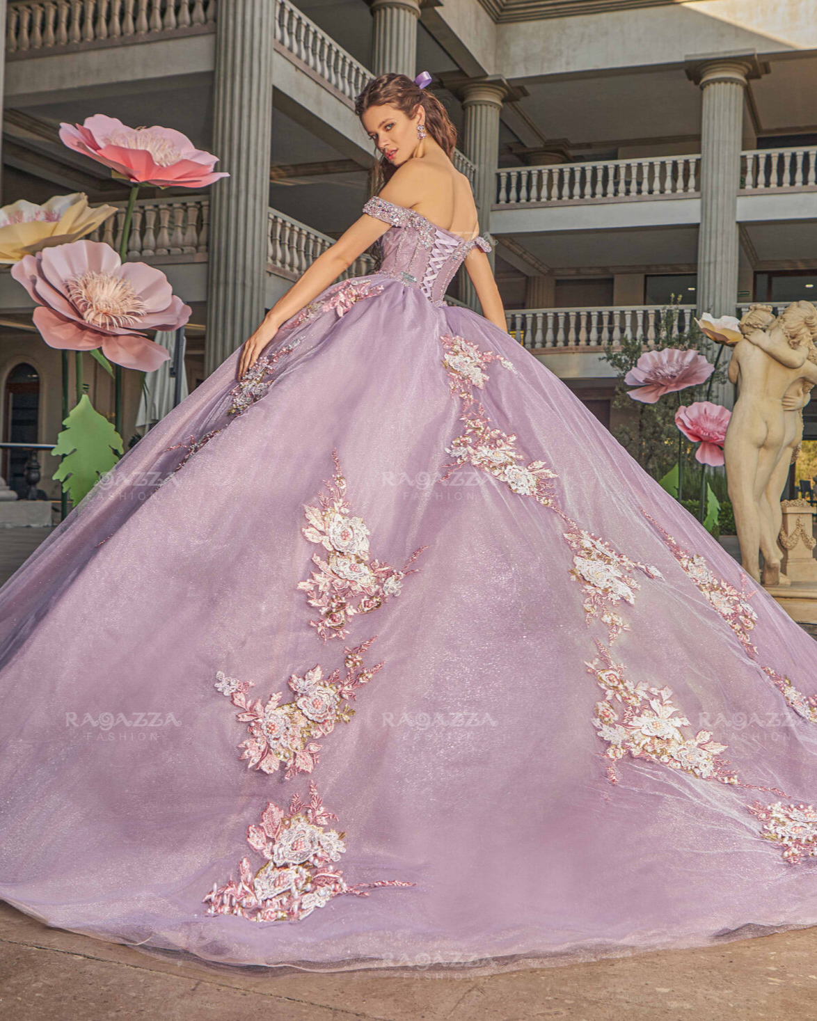 Vestido De XV Años Lila Modelo EV36-636