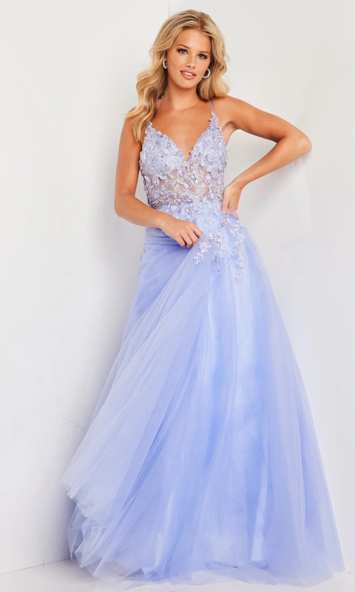 Vestido Periwinkle Modelo JVN37457 Jovani