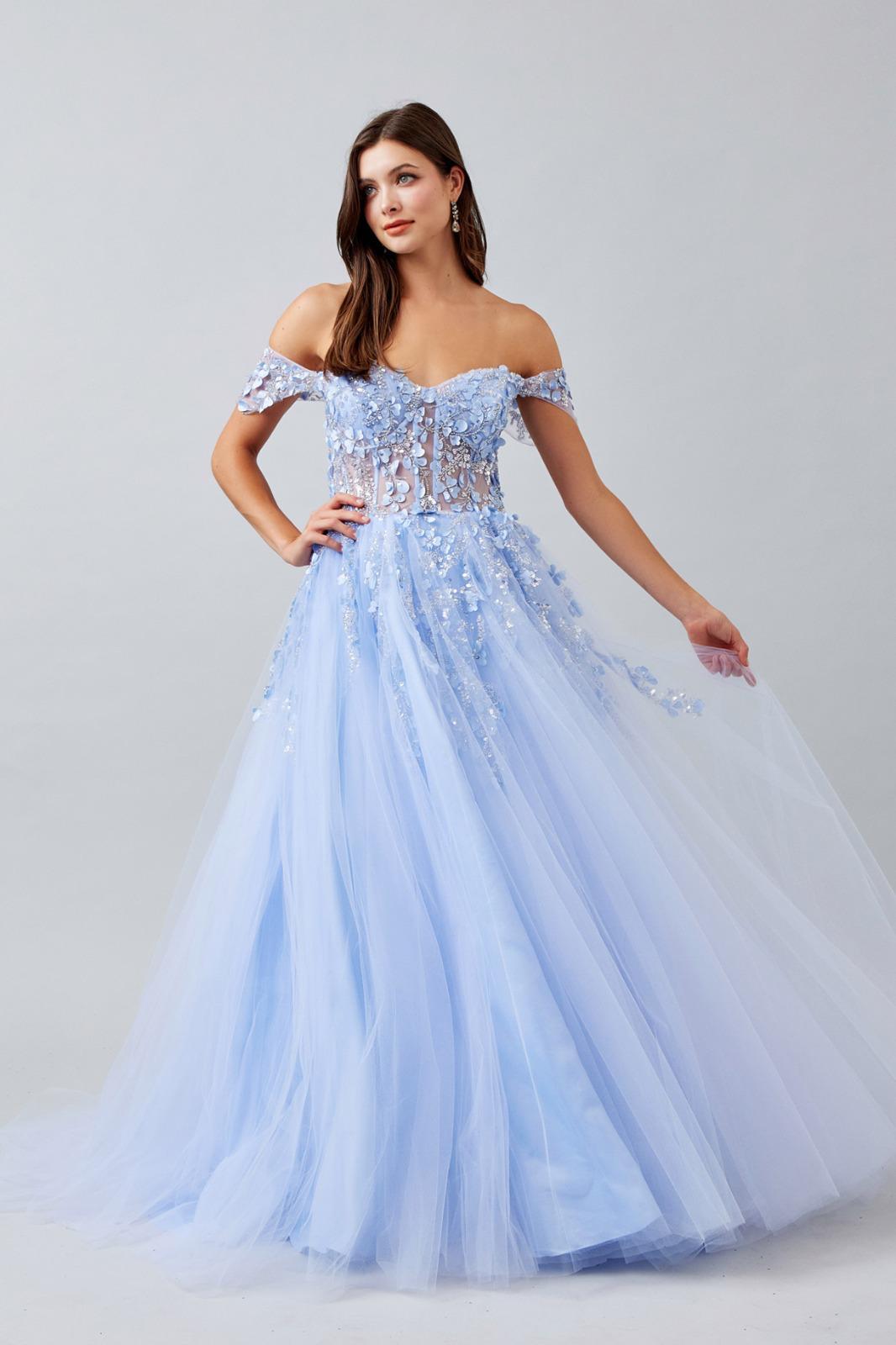 Vestido Ice Blue Modelo KL2069