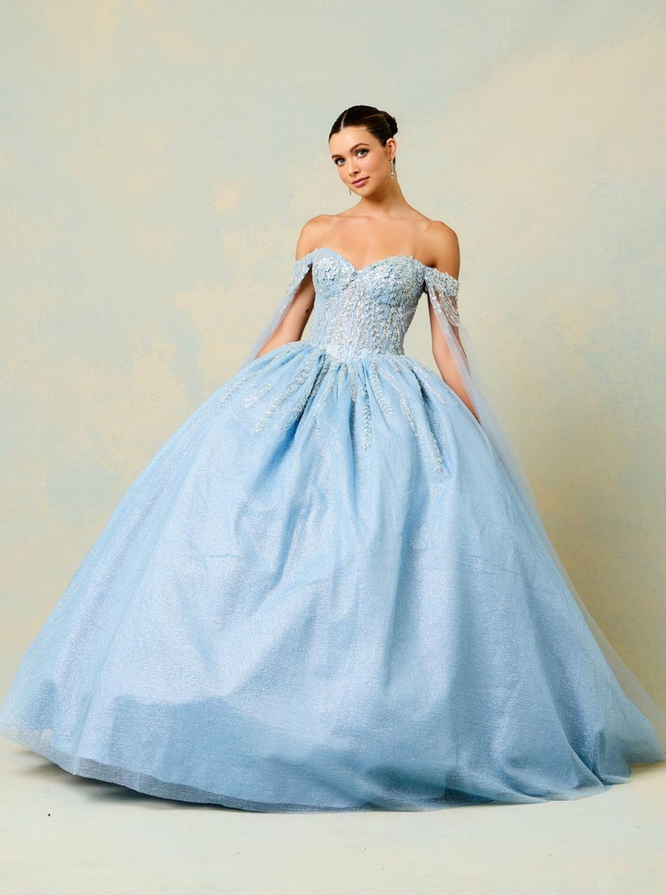 Vestido De XV Años Ice Blue Modelo PS5372
