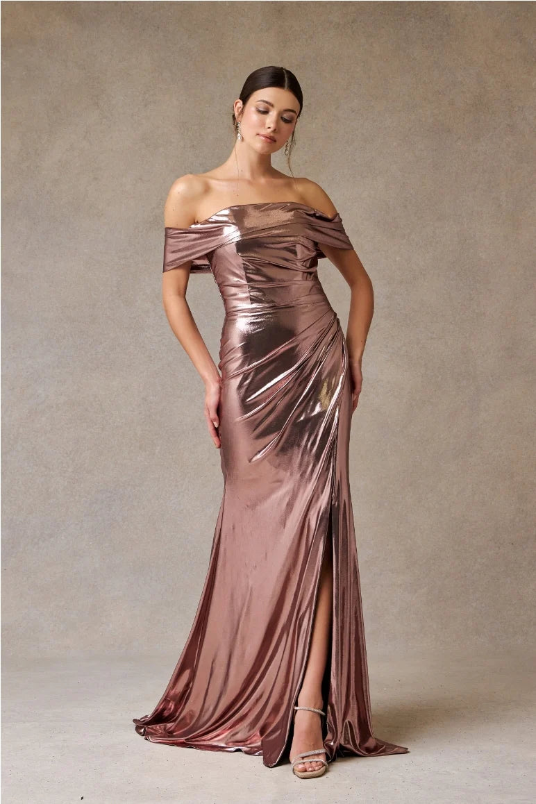 Vestido Bronze Modelo MZ5782