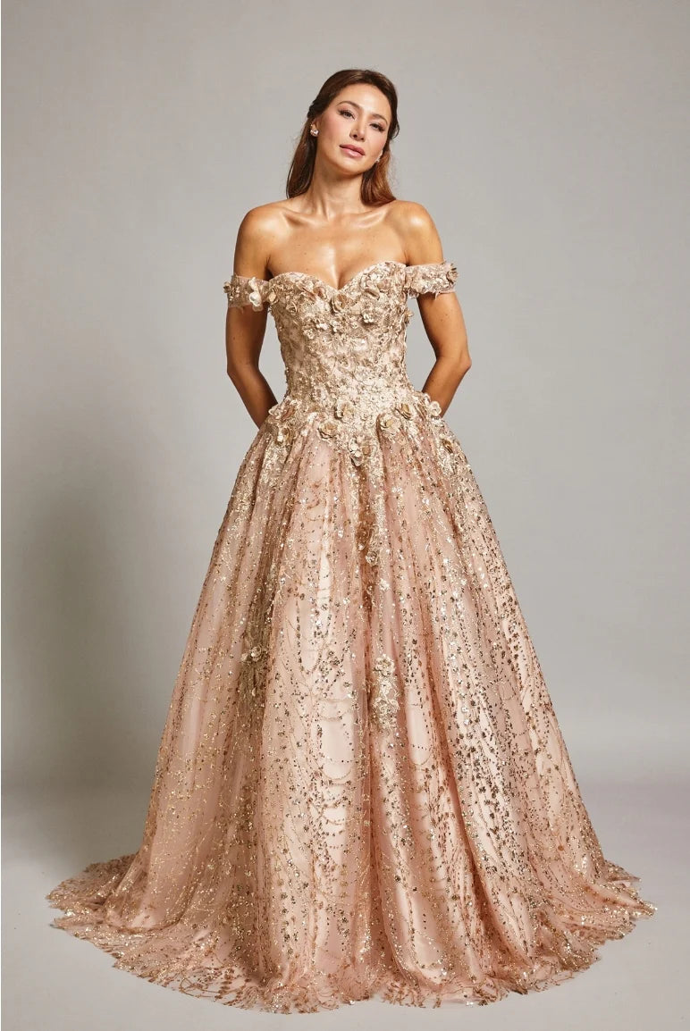 Vestido Rose Gold Bicici&Coty Modelo WF7312