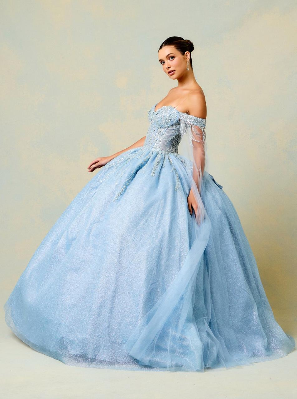 Vestido De XV Años Ice Blue Modelo PS5372