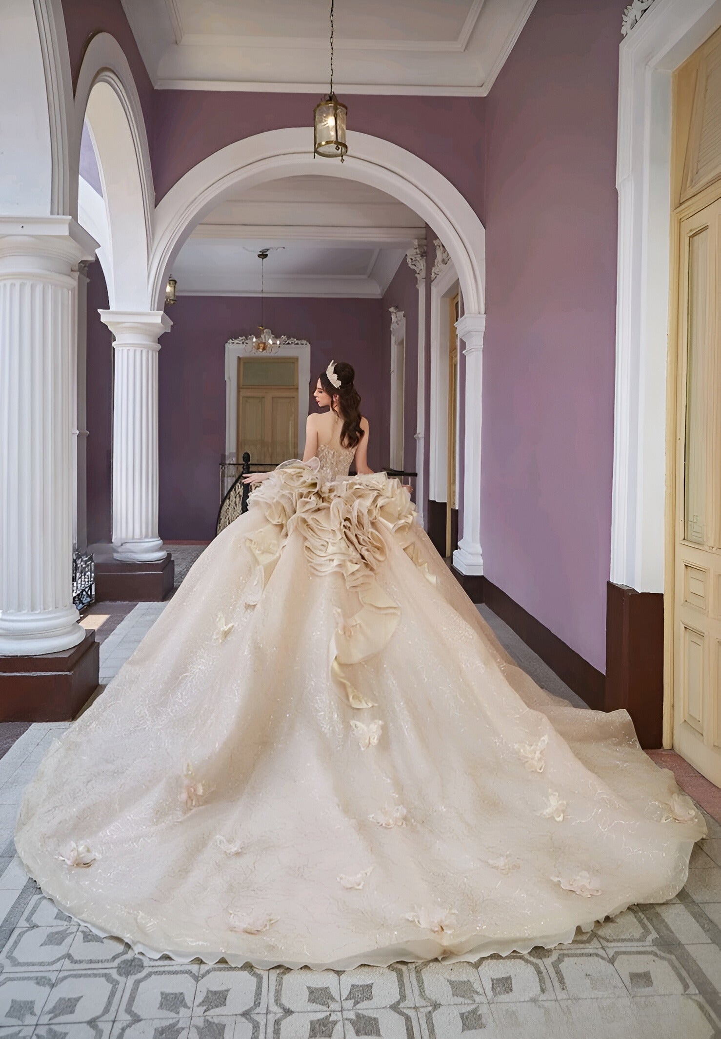 Vestido De XV Años Gold Midwestdress Modelo FRN2021