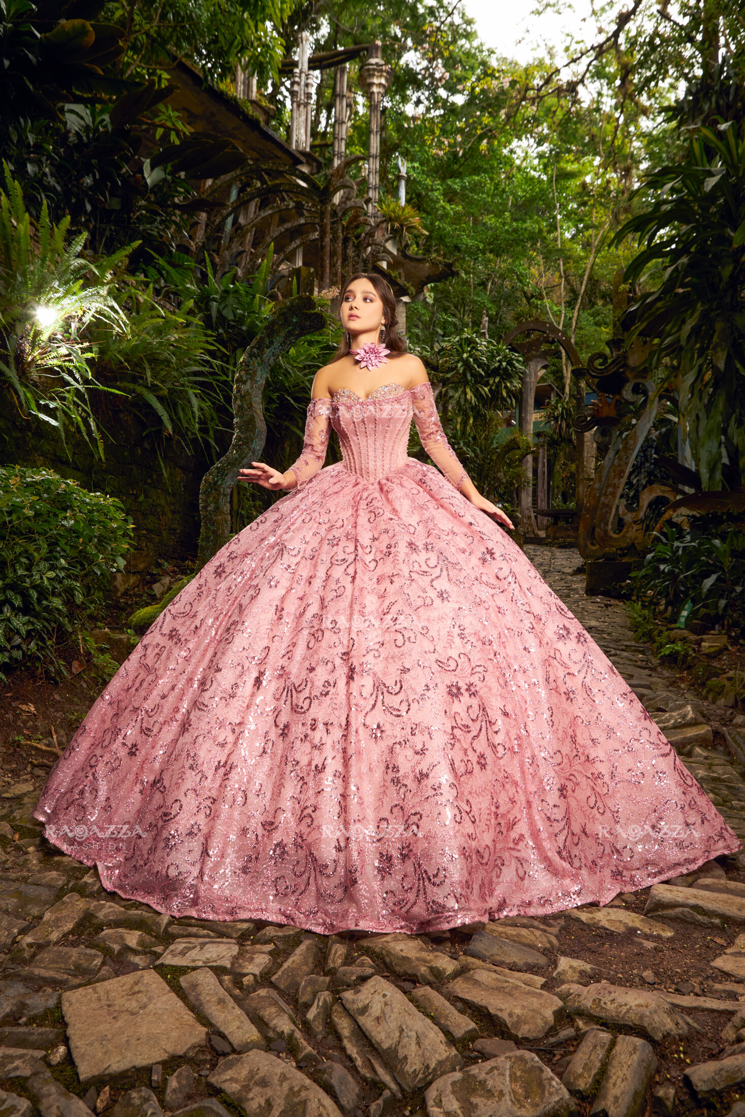 Vestido de XV Años Blush Gold Modelo EV31-631