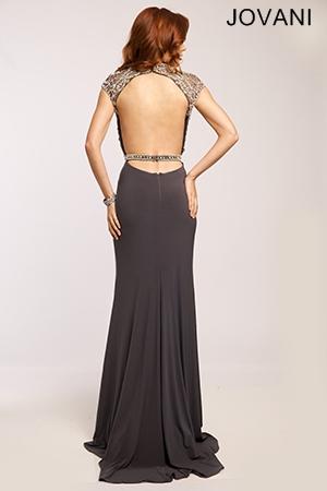 Vestido con transparencia color gris - Laila's Dress