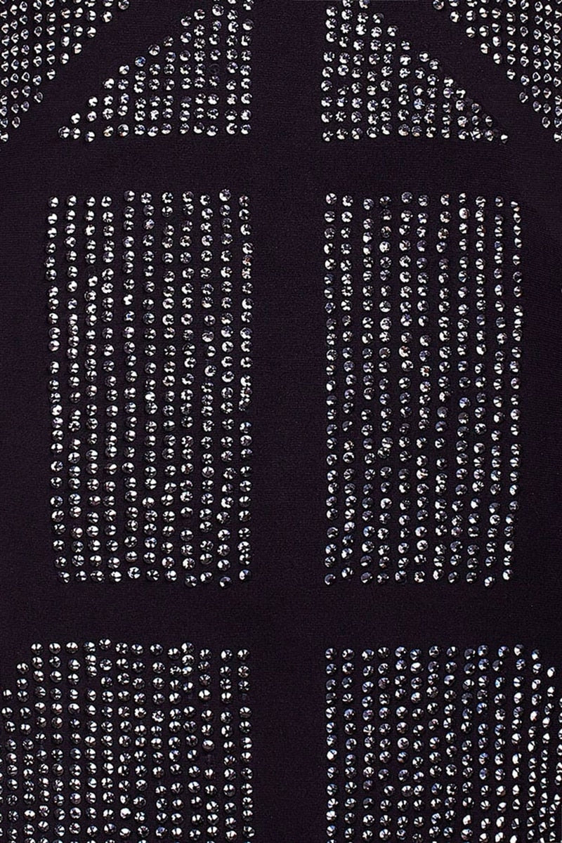 Vestido corto negro de manga larga - Laila's Dress