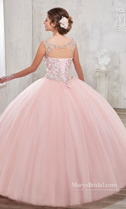Vestido XV Años rosa escote en espalda - Laila's Dress