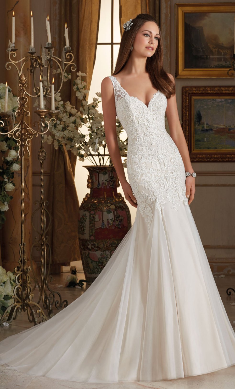 Vestido de Novia con escote diamante - Laila's Dress