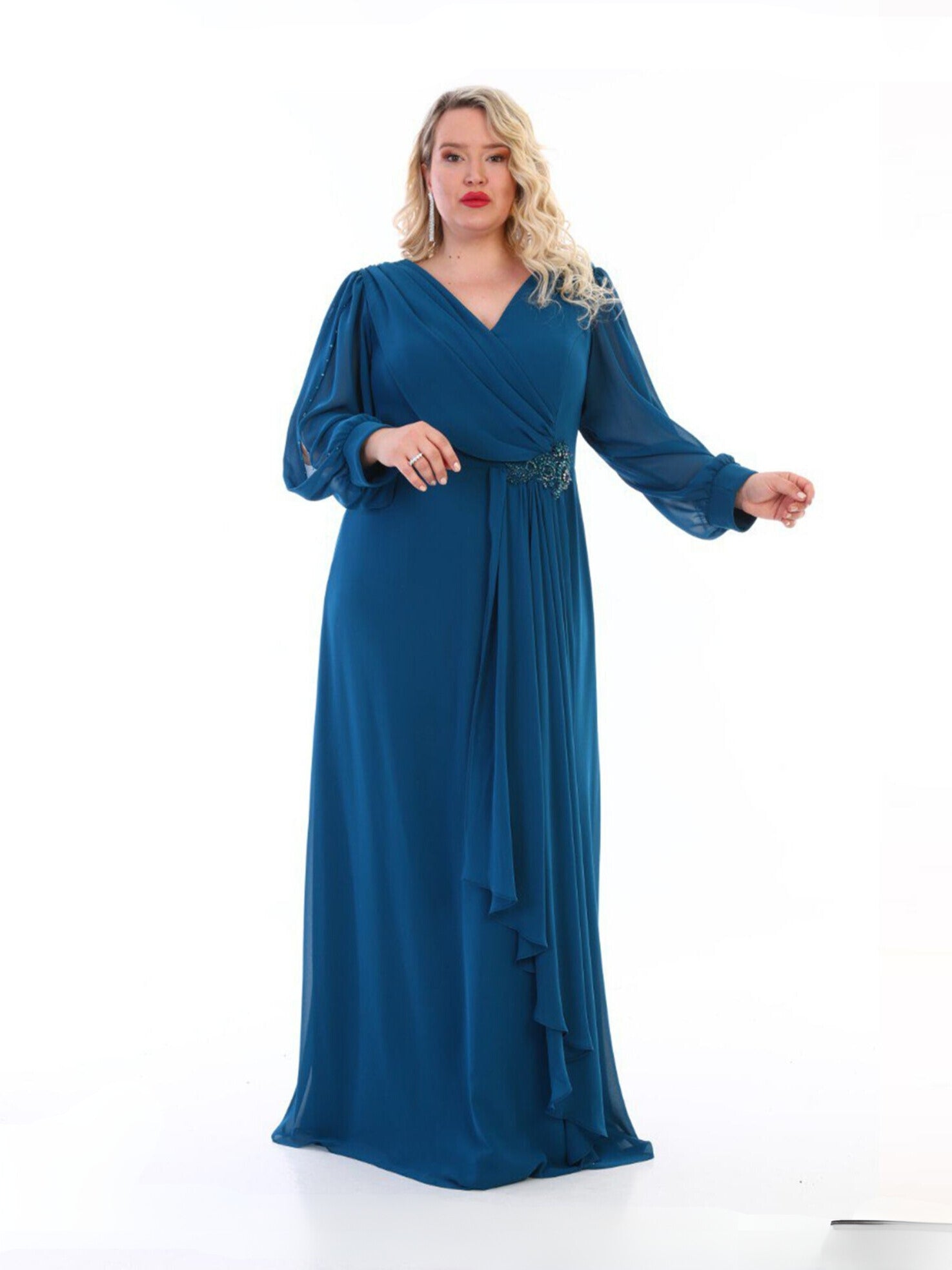 Vestido Largo Erse Breeze índigo