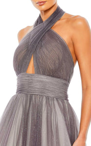 Vestido Charcoal Mac Duggal Modelo 20376