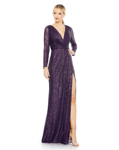 Vestido Purple Mac Duggal Modelo 26490