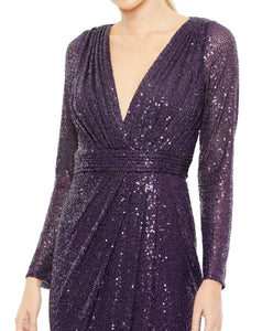 Vestido Purple Mac Duggal Modelo 26490