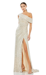 Vestido Nude Mac Duggal Modelo 26550