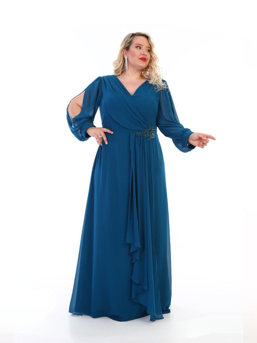 Vestido Largo Erse Breeze índigo