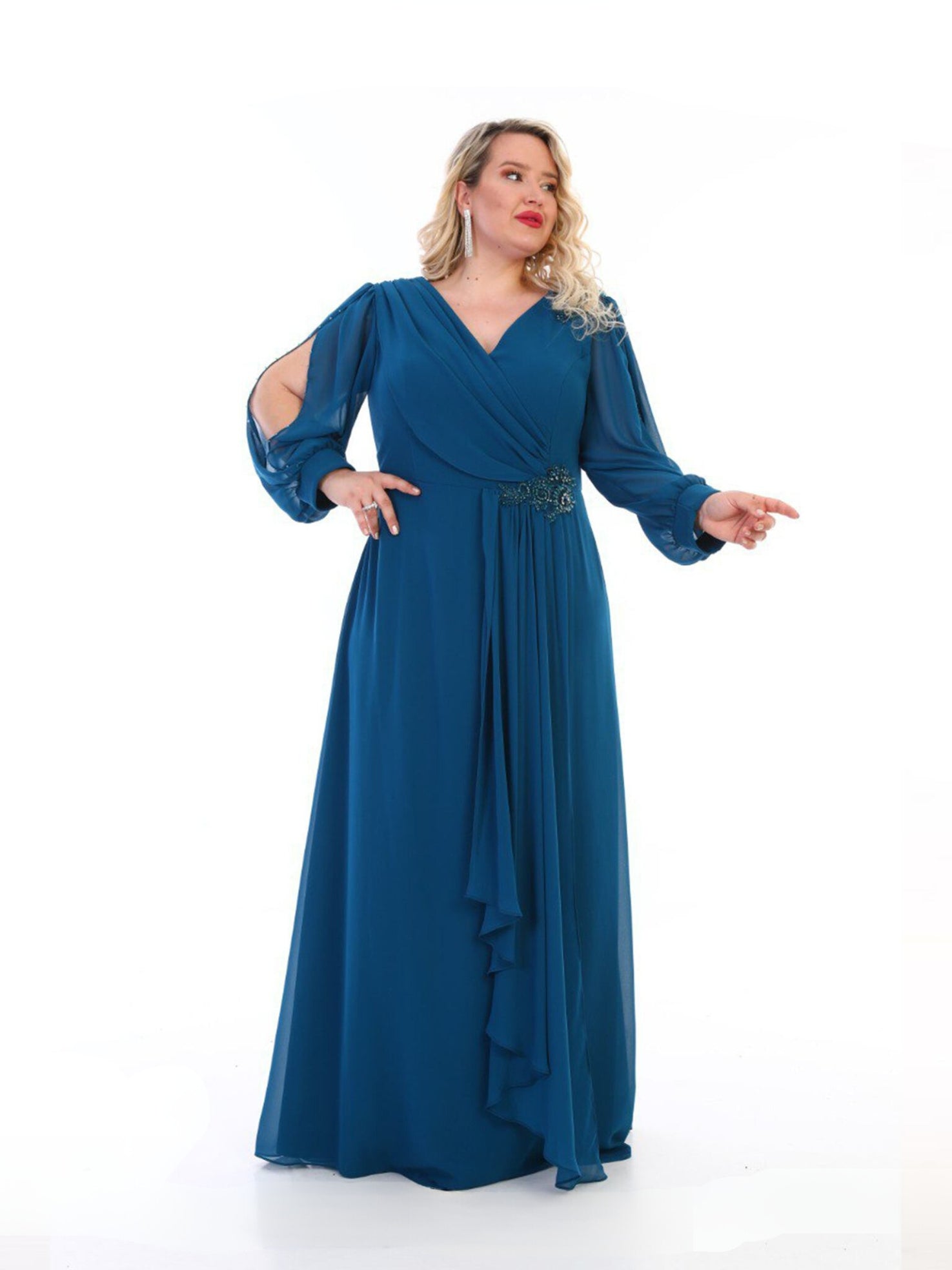 Vestido Largo Erse Breeze índigo