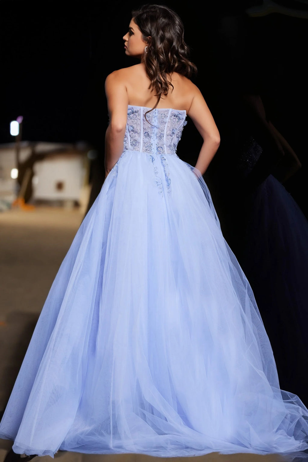 Vestido Sky Blue Modelo 37460 Jovani