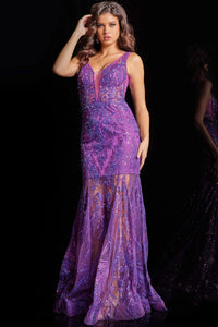 Vestido Purple Modelo 37541 Jovani