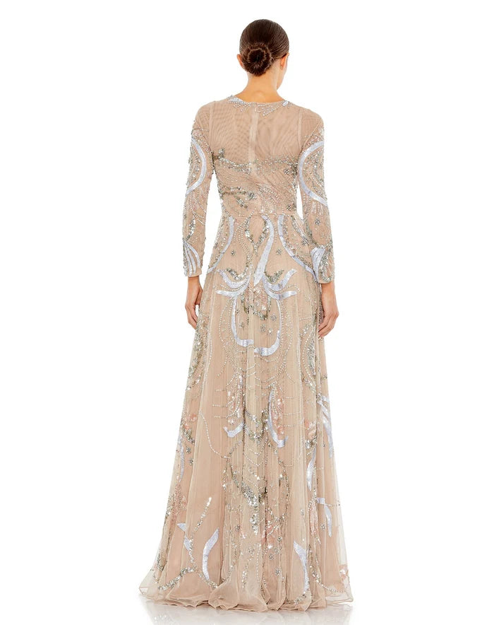 Vestido Nude Modelo 5217