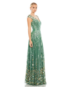 Vestido Sage Mac Duggal Modelo 5223