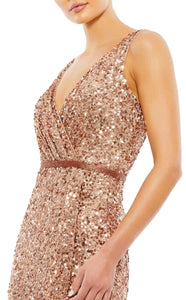 Vestido Cobre Mac Duggal Modelo  5539