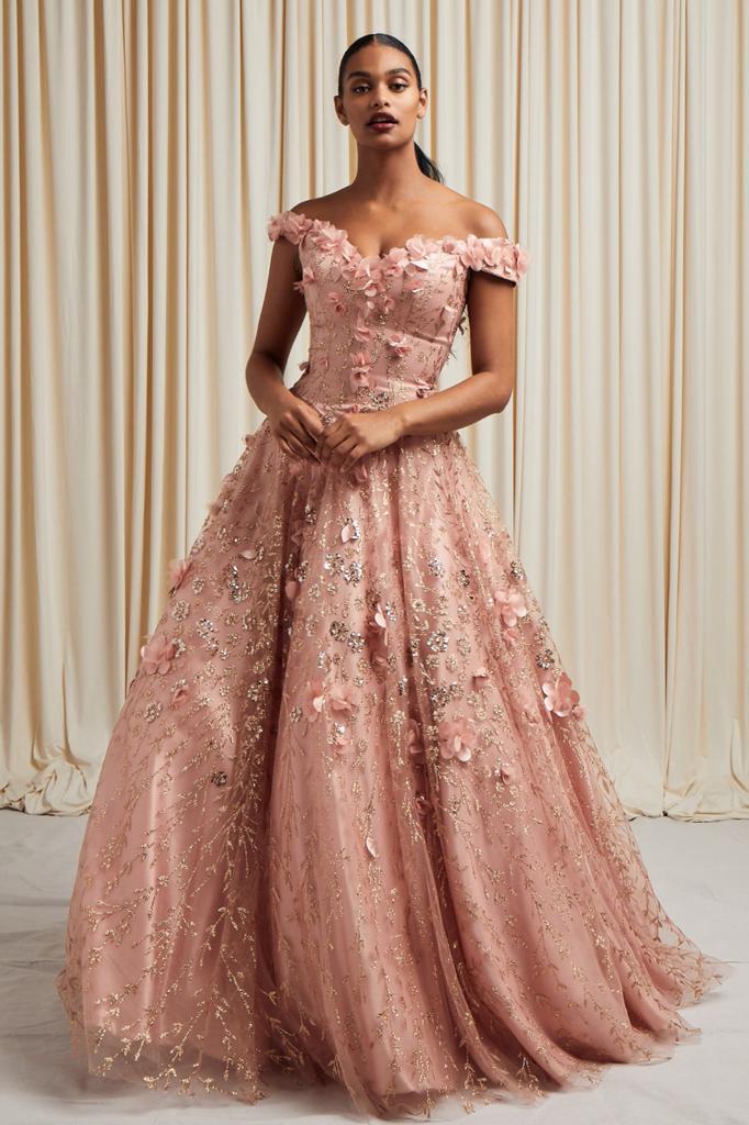 Vestido De XV Años Rose Gold Modelo CB17091