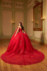 Vestido De XV Años Rojo Modelo D93-593