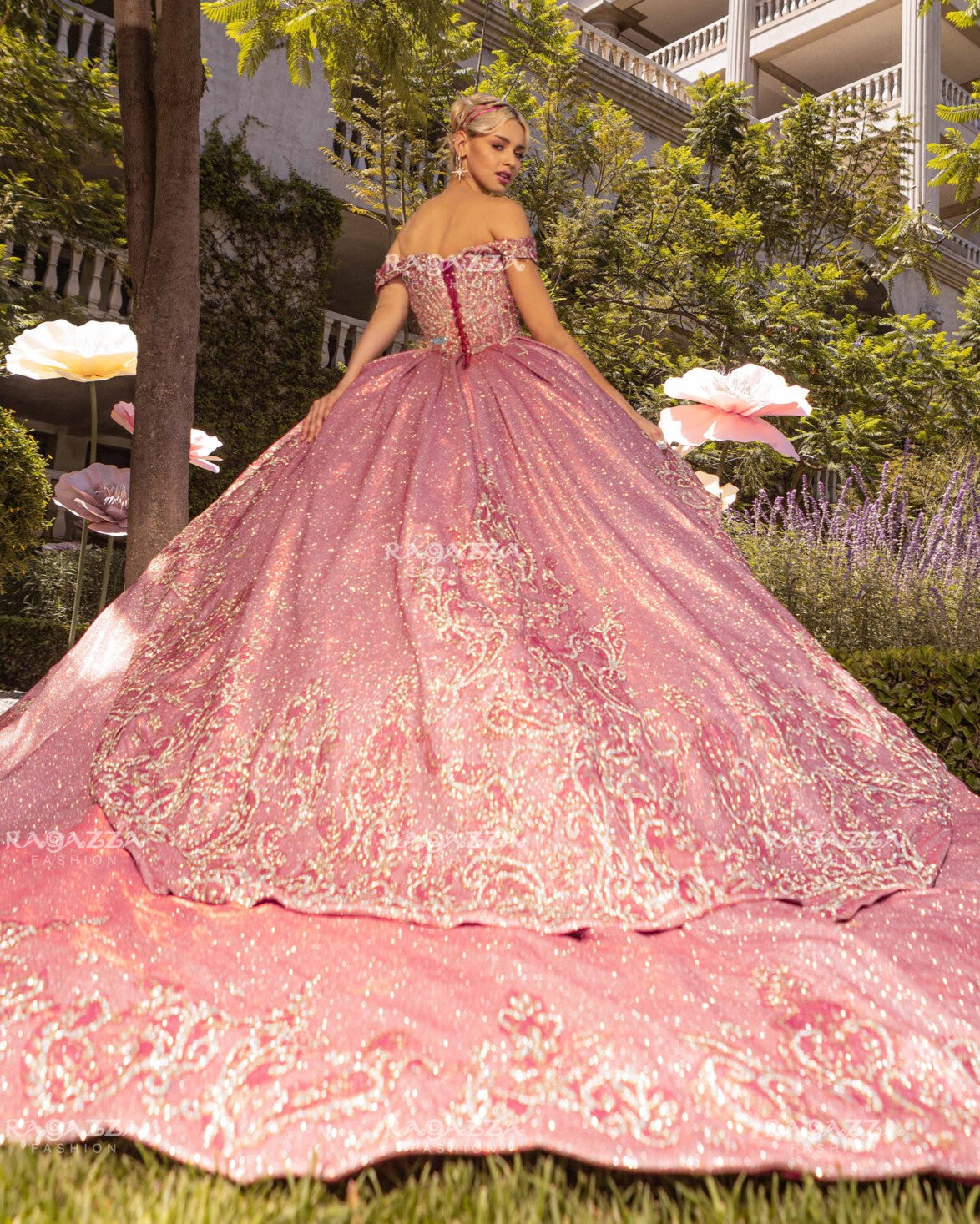 Vestido De XV Años Pink Modelo EV38-638