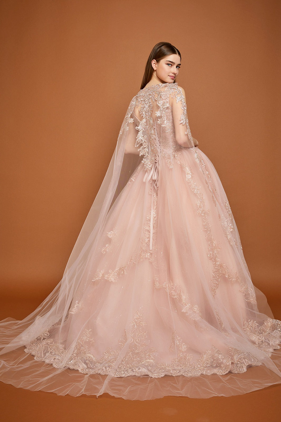 Vestido De XV Años Rose Gold Modelo WF30646