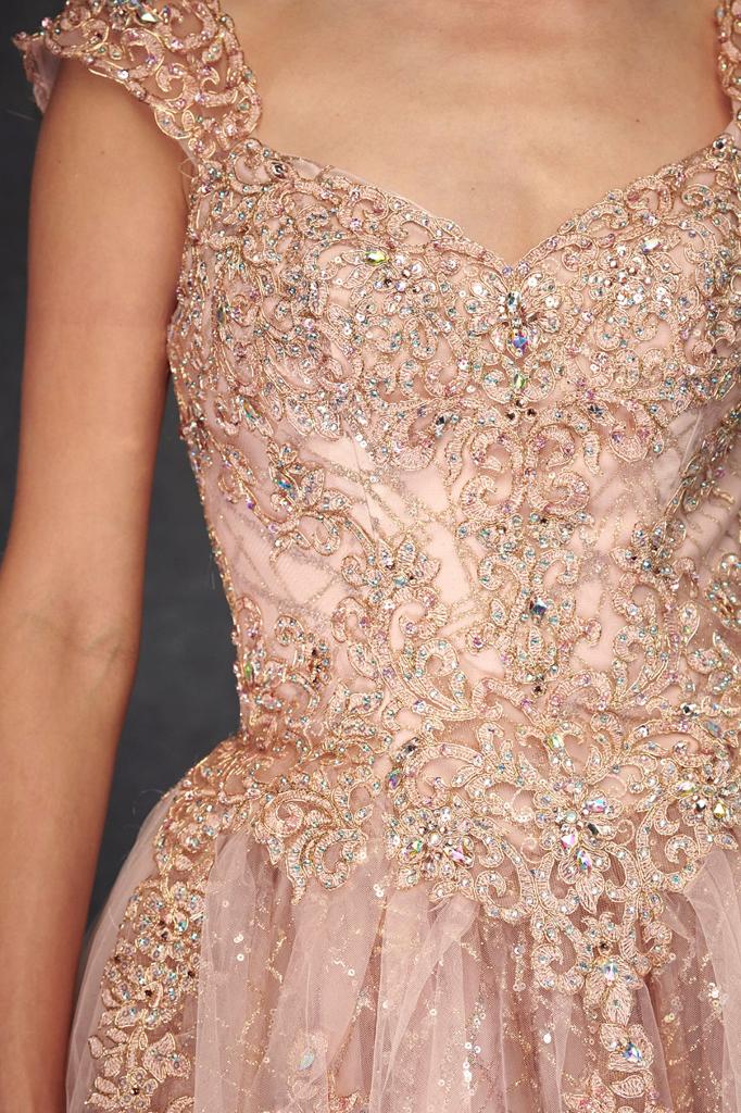 Vestido De XV Años Rose Gold Modelo WF12096