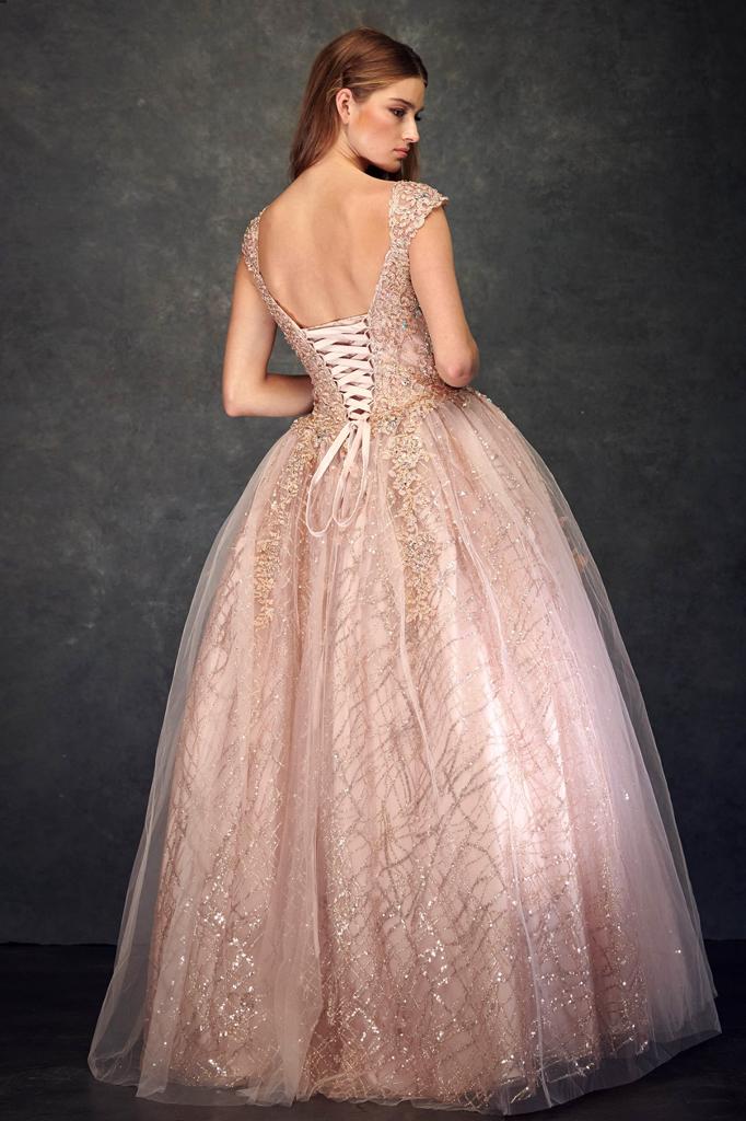 Vestido De XV Años Rose Gold Modelo WF12096