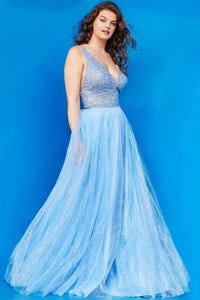 Vestido Light Blue Modelo JVN08418 Jovani