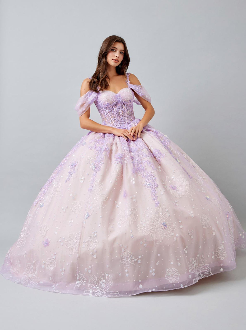 Vestido De XV Años Lilac Modelo LL2045
