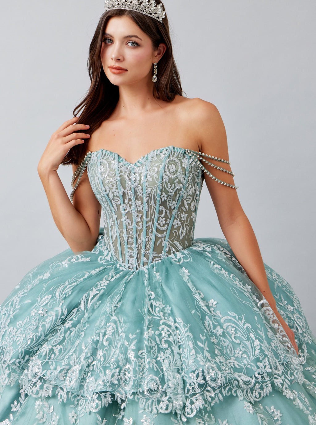 Vestido De XV Años Sage Modelo PS5348