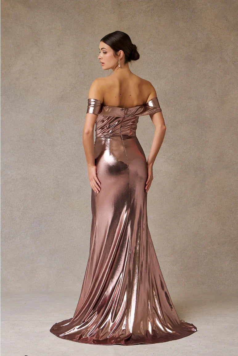 Vestido Bronze Modelo MZ5782