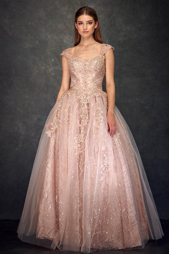 Vestido De XV Años Rose Gold Modelo WF12096