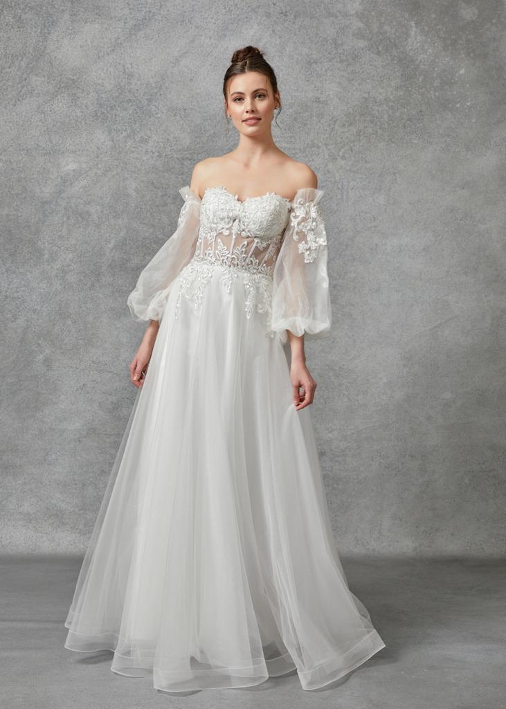 Vestido De Novia Corte Línea A Modelo WF666