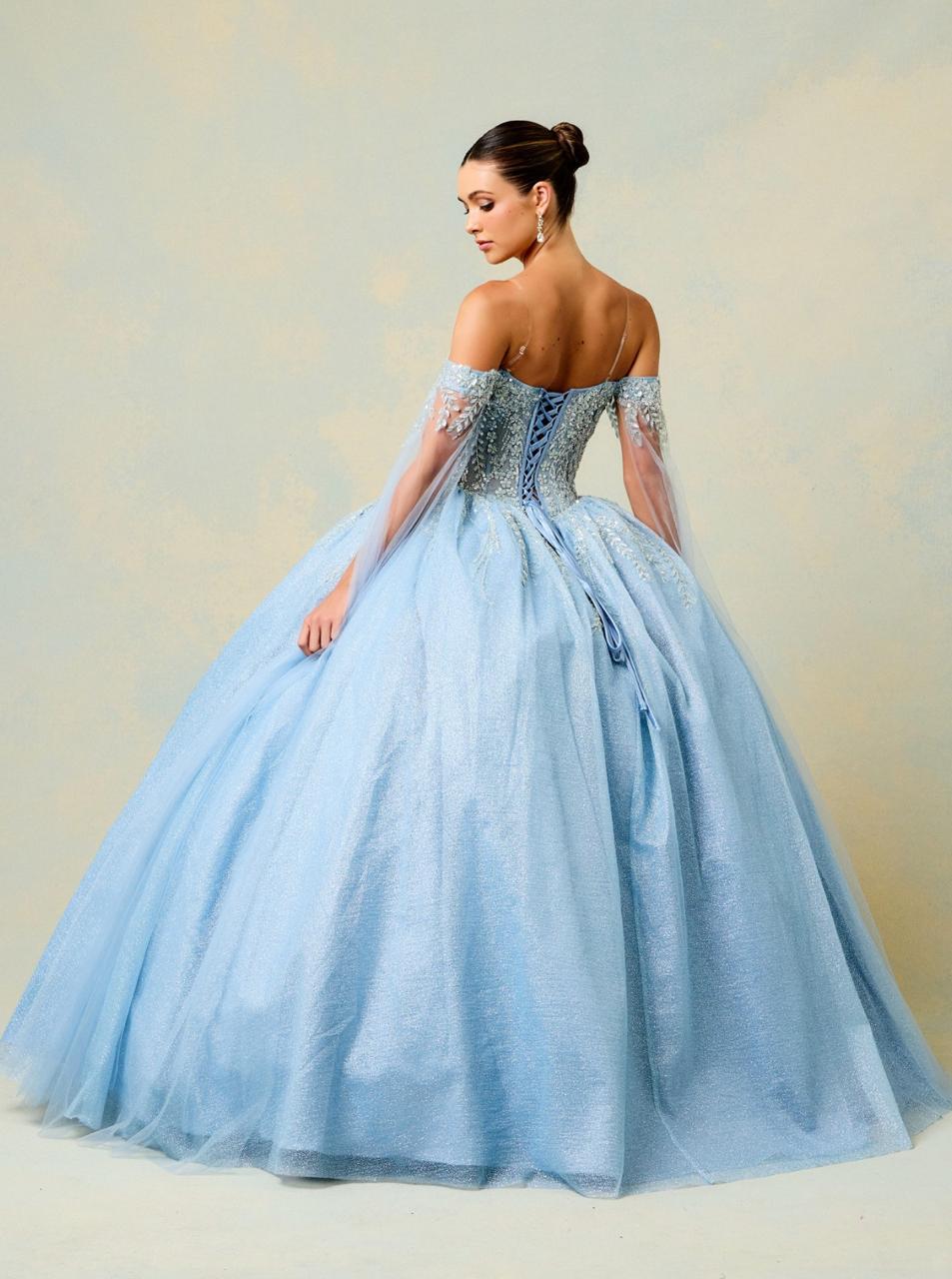 Vestido De XV Años Ice Blue Modelo PS5372