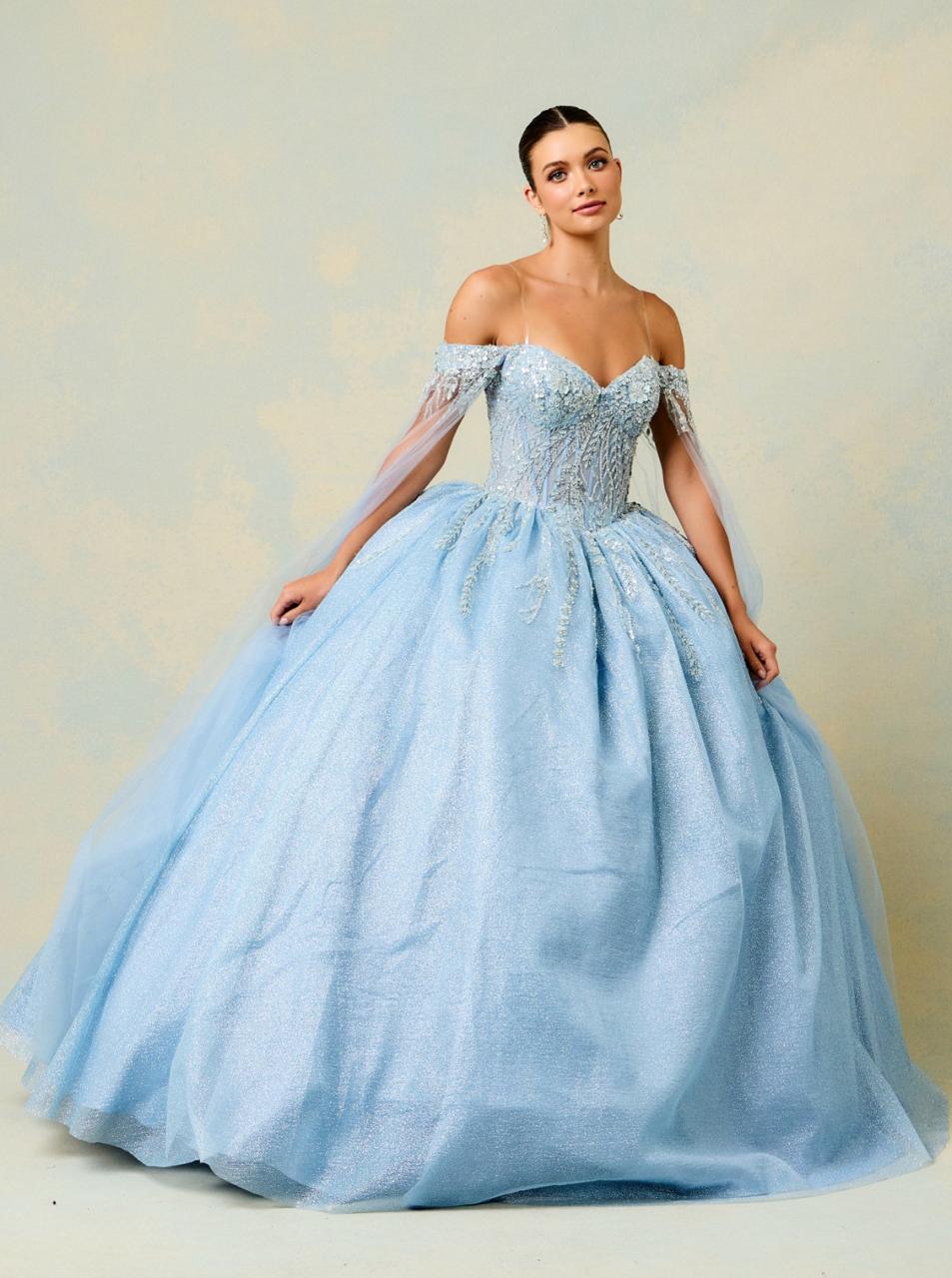 Vestido De XV Años Ice Blue Modelo PS5372