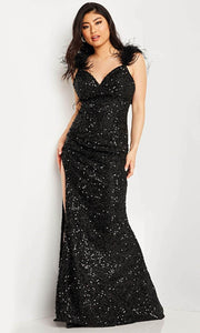 Vestido Largo Jovani Black Modelo JVN36417