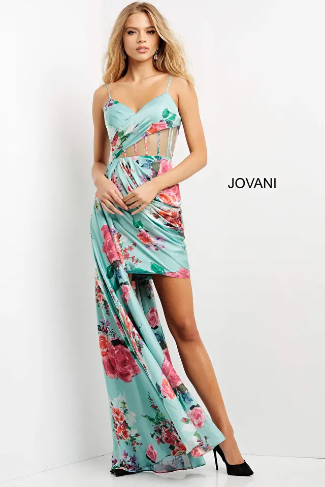 Vestido Multicolor Jovani Modelo 08523