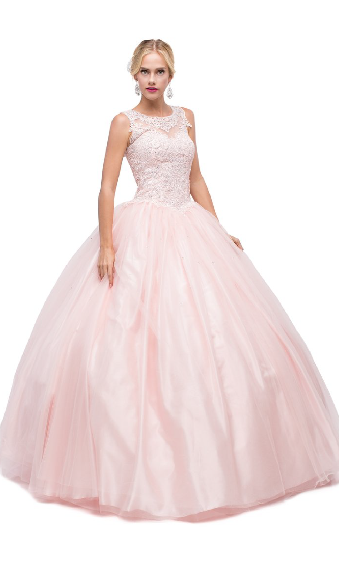 Vestido de XV años con bordado en blusa - Laila's Dress
