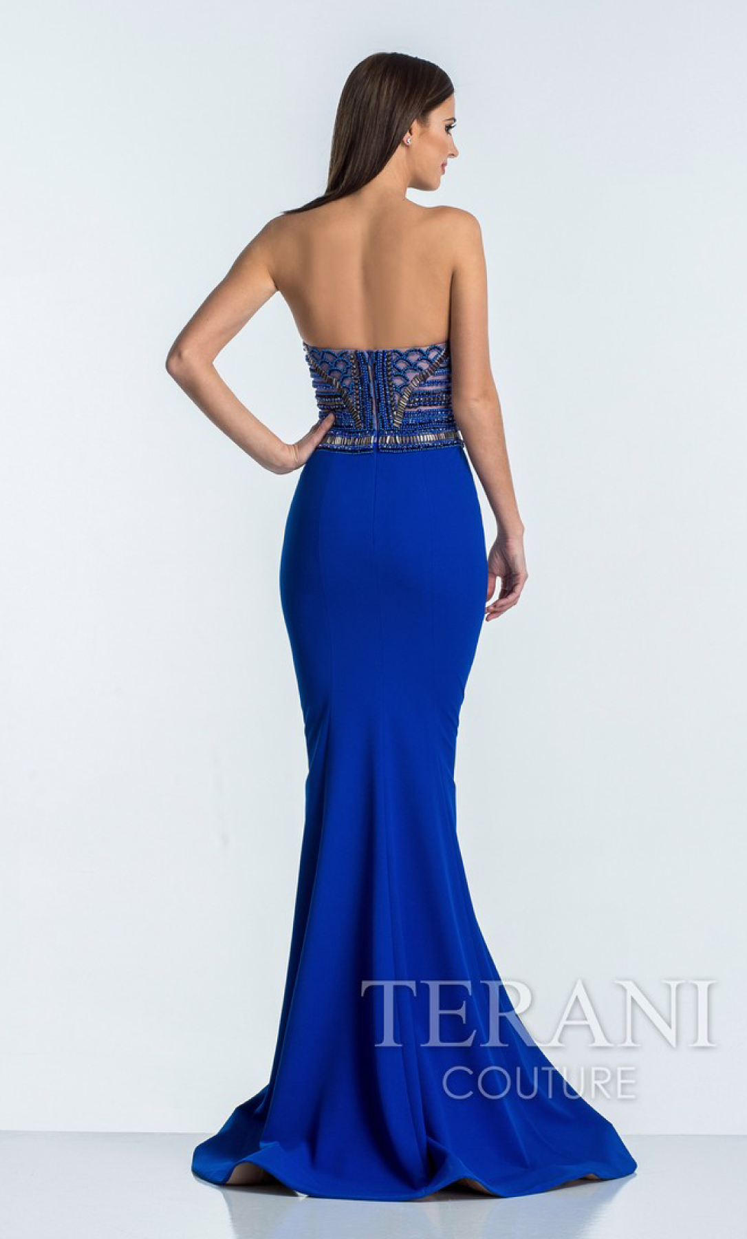 Vestido color Azul con cuentas - Laila's Dress
