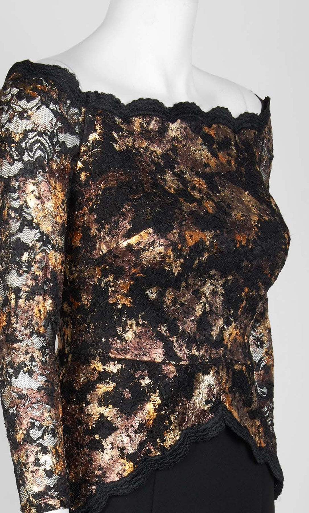 Vestido corto negro escote con ondas - Laila's Dress