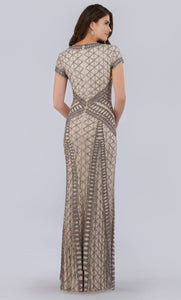 Vestido largo bordado de pedrería plata - Laila's Dress