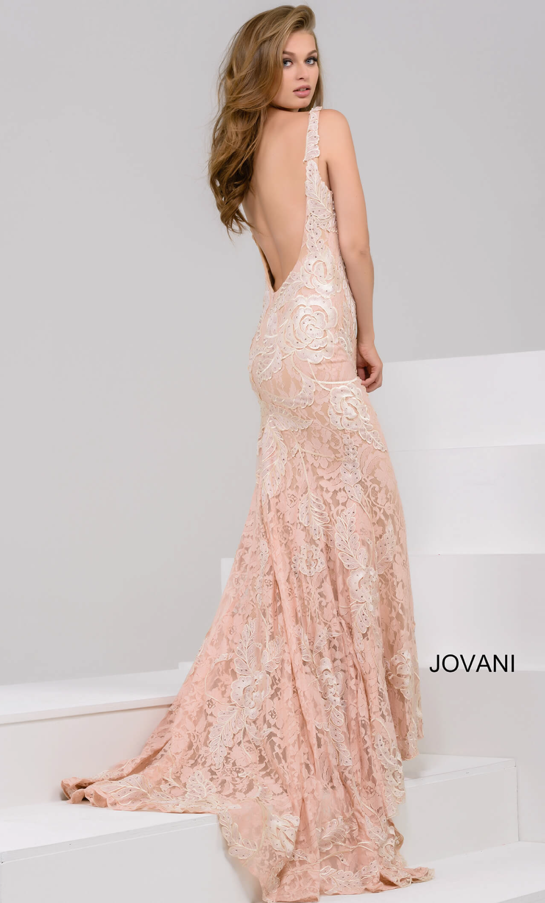 Vestido con encaje color blush - Laila's Dress