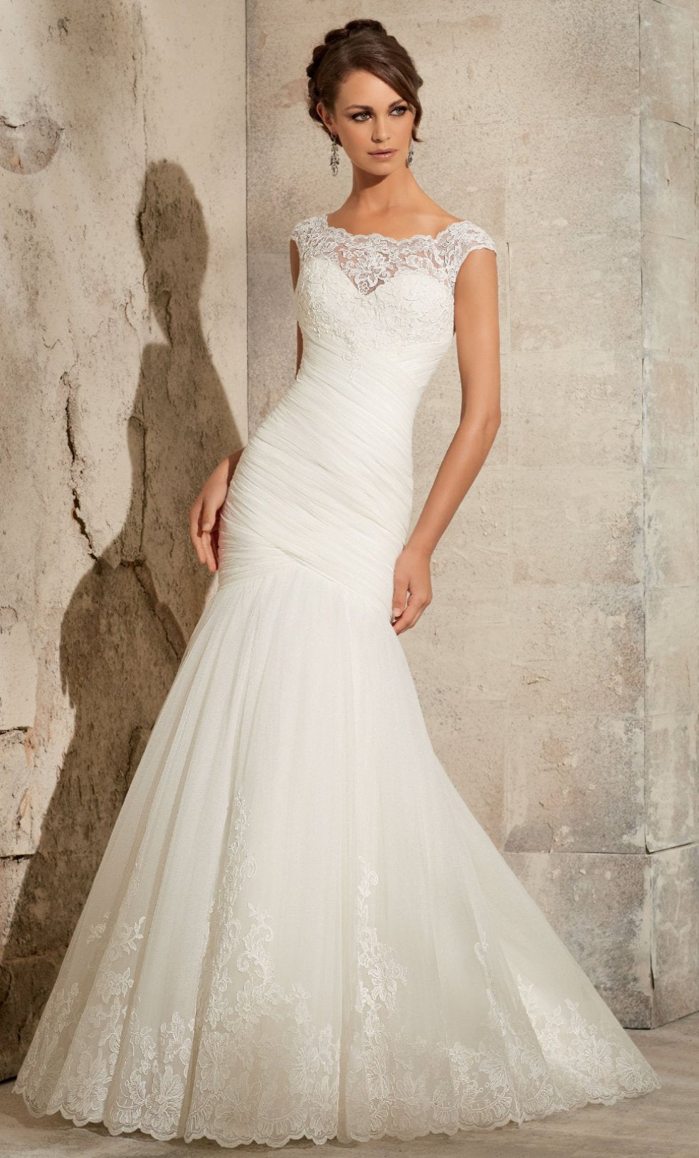 Vestido Novia manga gorra ilusión - Laila's Dress